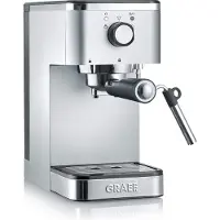 Graef ES400, Espresso machine, 1.25 L, Ground coffee, 1400 W, Stainless steel