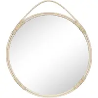 Ebuy24 Pyöreä rottinkinen seinäpeili House Nordic Malo, hihnalla, 50 cm