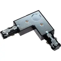 Lucide Track L-connector musta vasen liitin 1-vaihe kiskoon