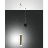 FABAS LUCE Led riippuvalaisin Prado, himmennettävä, Messinki/kulta, Olohuone/ruokailutila, Metalli, Moderni