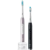 Oral-B Braun Pulsonic Slim Luxe 4900 Musta/Rose Gold ja 2. Handstyl