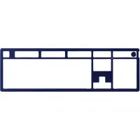 HP Alloy Rise Top Plate Navy Blue
