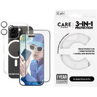 PanzerGlass | CARE by  Flagship 3-in-1 Bundle iPhone 16 Pro, Apple, Apple - iPhone 16 Pro, Asennus kuivana, Naarmuuntumisenkestävä, Iskunkestävä, L (B1338+2862+1286)
