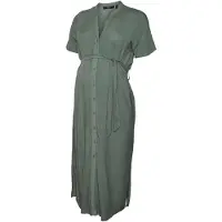 Vero moda Maternity Vmmvica S/S Shirt Dress Ga Noos - Green - L