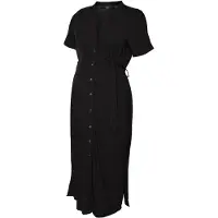 Vero Moda Maternity Vmmvica S/S Shirt Dress Ga Noos - Black - S
