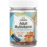 Swanson Health , Aikuisten Monivalmiste, Peach, Orange & Strawberry, 60 Gummies