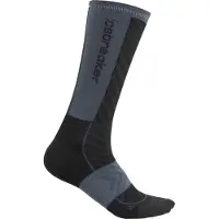 Icebreaker Women Merino Run+ Ultralight Crew Black/Graphite Urheilusukat 35-37