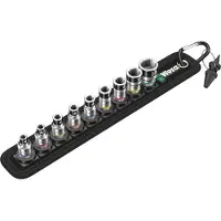 Wera hylsysarja 1/4", 6-kulmainen, DIN 3124 / ISO 2725, 10 osaa