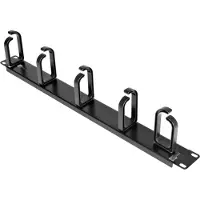 StarTech.com Kaapelinhallintapaneeli 19" räkkiin, 1U, 5 aukkoa, musta