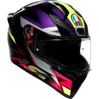 AGV K1 S Fastlap Integraalikypärät Musta/Pinkki/Violetti unisex, size XS