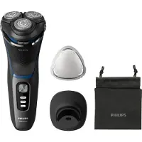 Philips Shaver 3000 Series S3344/13 Wet & Dry -parranajokone, musta, sininen