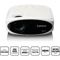 Lenco LPJ-900WH Full HD LCD-projektori
