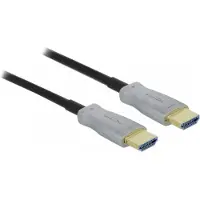 DeLOCK 84136, 70 m, HDMI-tyyppi A (vakio), HDMI-tyyppi A (vakio), 18 Gbit/s, Musta, Harmaa