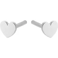 Pernille Corydon Mini Heart Earsticks - Silver - ONE SIZE