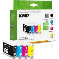 KMP – 1060,4005, Musta, Syaani, Magenta, Keltainen, 13,7 ml, 4 kpl, Monipakkaus