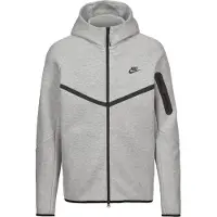 Nike Huppari Tech Fleece Fz Tuulitakki - Harmaa/musta, koko Large