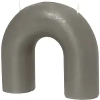 Broste Copenhagen - Bend Kynttilä 14,5 cm Harmaa
