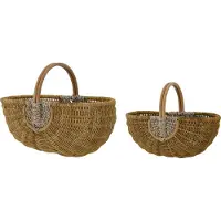 Bloomingville Vibber kori 2-pakkaus Ruskea