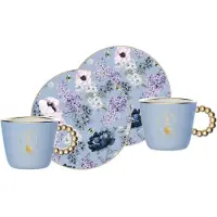 Bialetti BRID001, Setti, 0,08 L, Kuppi, Kahvi, Sininen, Posliini