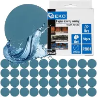 GEKO Vesihiomapaperi - tarrakiinnitteinen levy 125mm P2000 (50/1000)