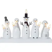 Star Trading Snowman adventtikynttilänjalka Valkoinen