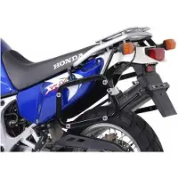 SW-Motech EVO -sivukannattimet - musta. Honda XRV750 Afrikka Twin (92-03).