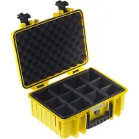 B&W BW Outdoor Cases Type 4000 / Yellow (DIVIDER SYSTEM)
