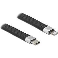 DeLOCK – FPC Flat Ribbon Cable USB Type-C to Lightning for iPhone, iPad and iPod 13 cm (86941)