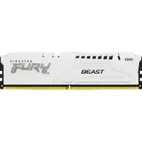 Kingston 64GB (4 x 16GB) FURY Beast White, DDR5 5200MHz, CL40, 1.25V, valkoinen