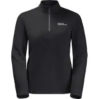 Jack Wolfskin Women's Taunus Halfzip Black Välikerrospuserot L