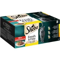 Sheba Fresh & Fine 50 x 50 g Siipikarja kissan märkäruoka