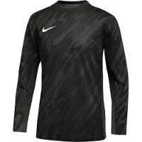 Nike Maalivahdin Paita Dri-fit Gardien V L/s - Harmaa/musta/valkoinen Lapset, koko S: 128-137 cm