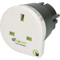 Q2Power United Kingdom to Europe - power connector adaptor - BS 1363 to CEE 7/4