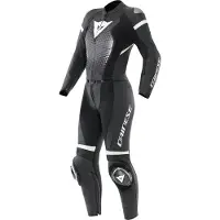 Dainese Fulminea naiset 2-osainen nahkakombi (IT46) Musta/Valkoinen Naiset, size 40