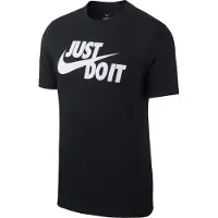 Nike Paita 'Swoosh' musta / valkoinen
