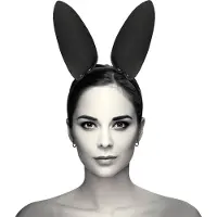 Croquette Chic Desire Headband With Bunny Ears