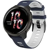 CaseOnline Twin Sport Rannekoru Garmin Venu 2 - Sinivalkoinen