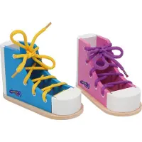 Small Foot - Wooden Lace-up Shoes 2pcs.