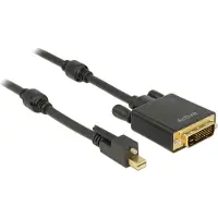 DeLOCK – Cable mini DisplayPort 1.2 male with screw > DVI male 4K Active black 2 m (83726)