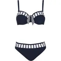 Sunflair Bikini laivastonsininen / valkoinen
