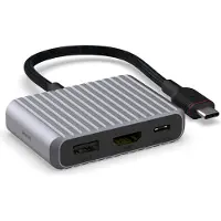 Unisynk 3 Port USB-C hubi (harmaa)