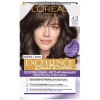 L'Oréal Hiustenvärjäys EXCELLENCE COOL #4.11 - intensiivinen tuhkaruskea 192 ml
