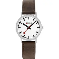 Mondaine A660.30360.11SBGV Classic Valkoinen/Nahka Ø40 mm