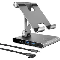 J5CREATE MULTI-ANGLE STAND WITH DOCKING - STATION FOR IPAD PRO SPACE GREY
