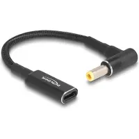DeLOCK – Adapter cable for Laptop Charging Cable USB Type-C female to 5.5 x 2.5 mm male 15 cm (60040)