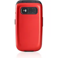 Panasonic KX-TU550EXR 4G-näppäinpuhelin, 1,2MP kamera, suuri 2,8" näyttö, 300h valmiusaika, punainen