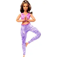 Mattel Barbie Made to Move Vaaleat hiukset nukke