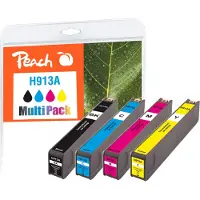 Peach PI300-938, Perusvärintuotto, Musta, Syaani, Magenta, Keltainen, 72 ml, 46 ml, 4 kpl, Monipakkaus