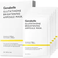 Genabelle Glutathione Brightening Ampoule Mask - Kevyt ja intensiivisesti kirkastava ampullinaamio 5 kpl