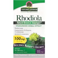 Natures Answer Rhodiolaroot, 100 mg - 60 kasviskapselia